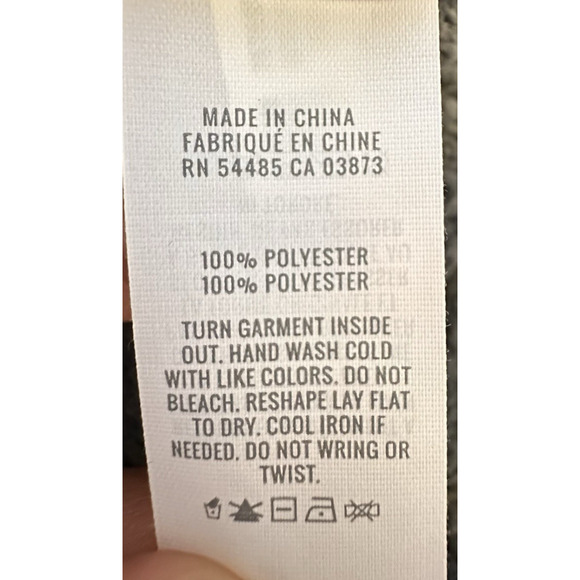 Aerie Women Med Sweater Knit Collared V Neck Oversized Charcoal Gray Ivy Prep - Picture 4 of 7